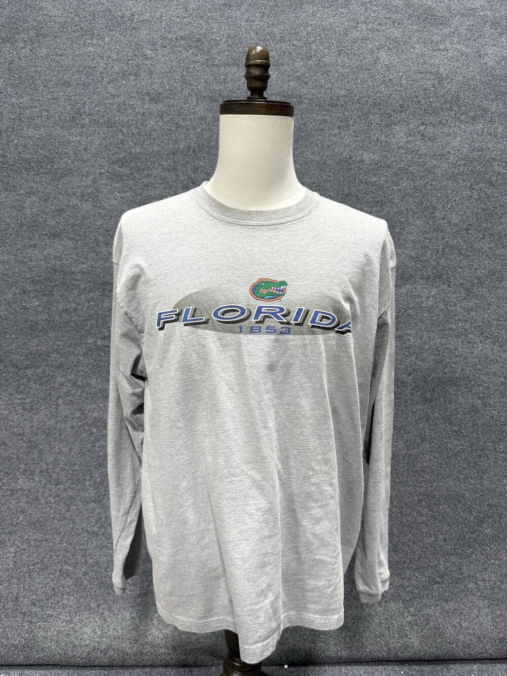 Florida Gators Shirt Mens XL Gray NCAA Football Choice Apparel Long Sleeve Tee